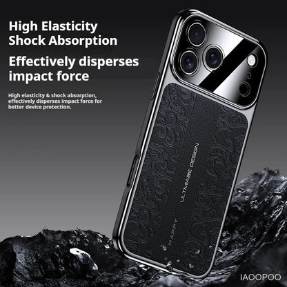 Luxurious Leather Electroplated Case - sky-case