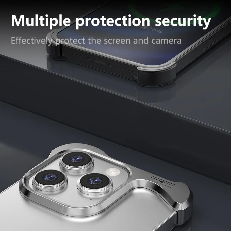 Luxury Aluminum Alloy Bumper Metal Cover - sky-case