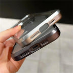 Luxury Plating Slender Waist Transparent Cover - sky-case