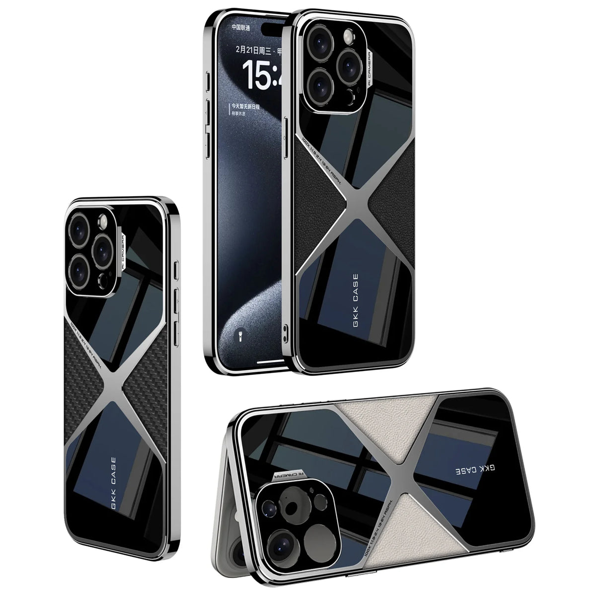 Luxury Shockproof Electroplated Phone Case For iPhone 15 Pro Max - sky-case