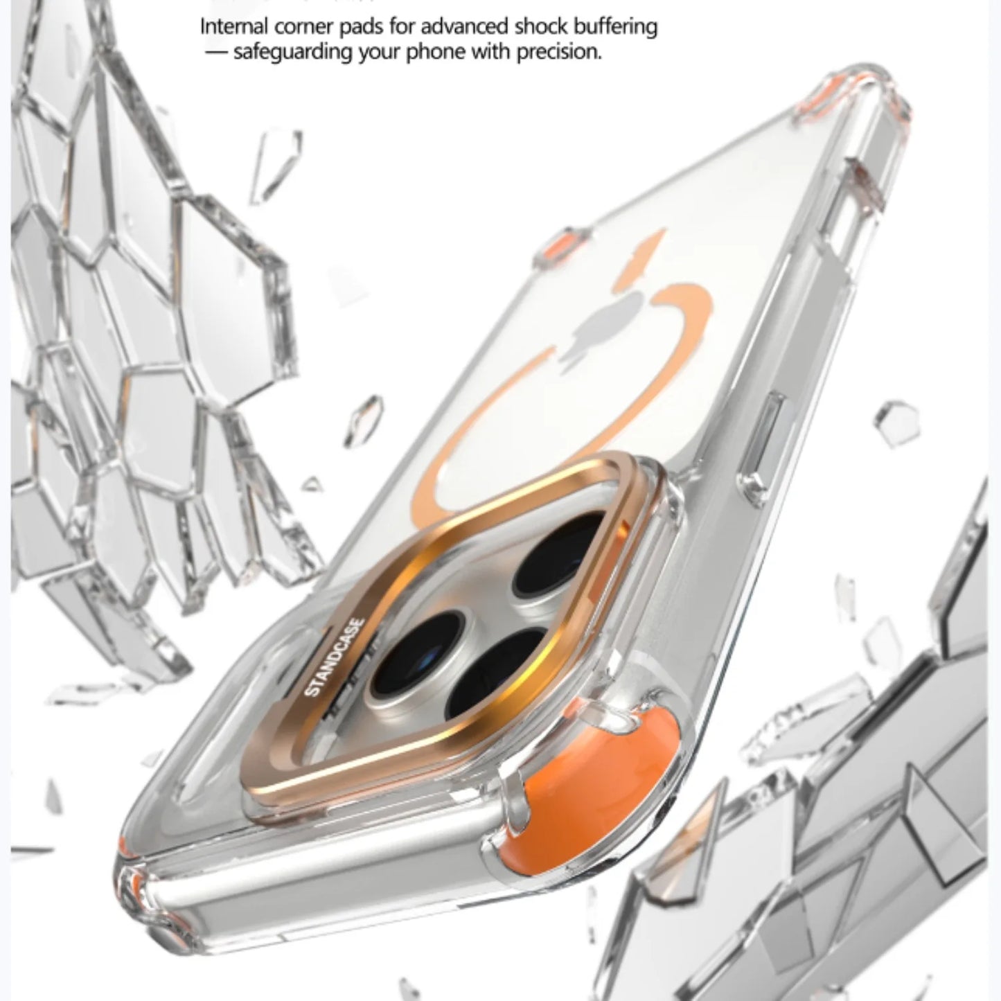 Magnetic Clear Stand Case for iPhone 17 Pro Max 17 Pro 17 Air - sky-case