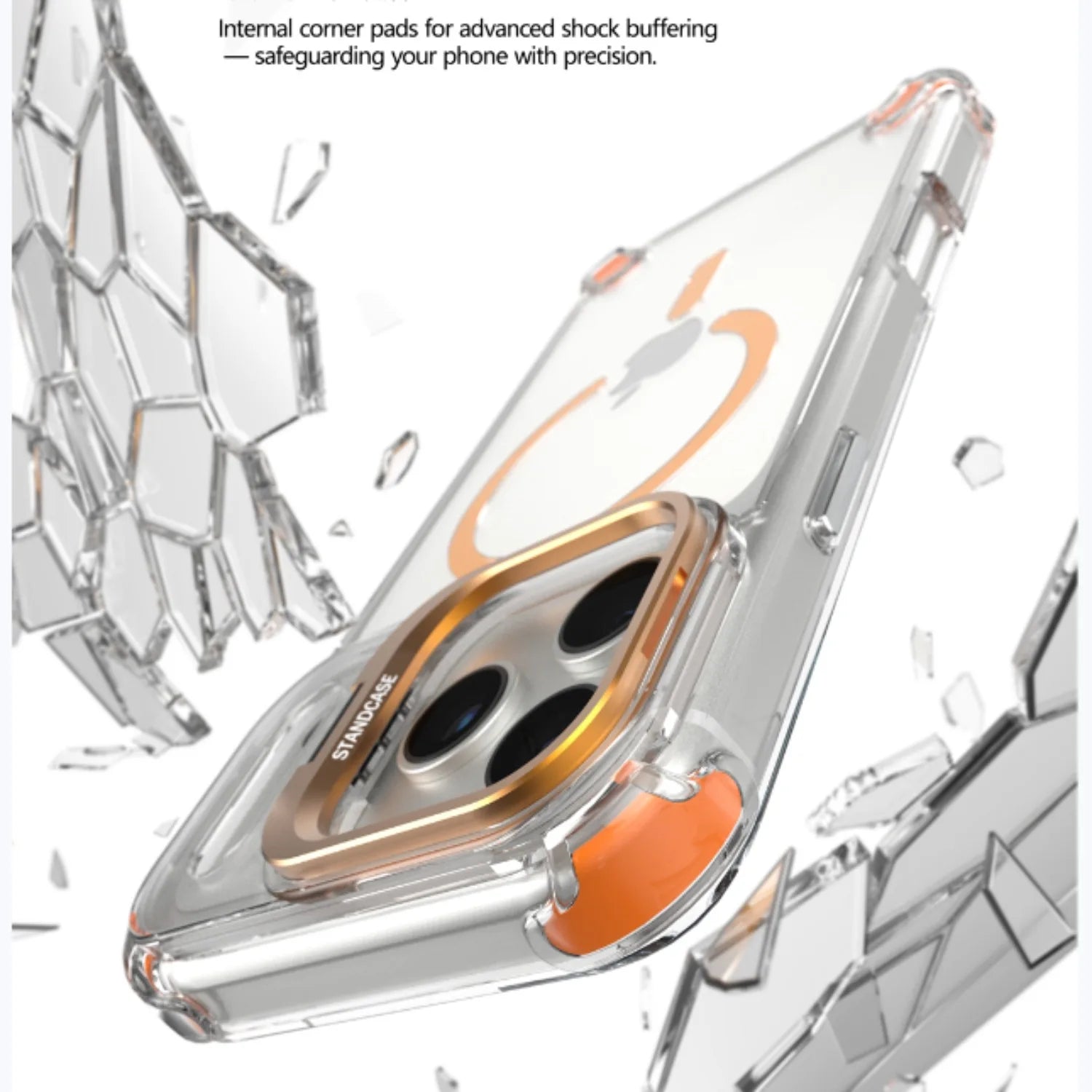 Magnetic Clear Stand Case for iPhone 17 Pro Max 17 Pro 17 Air - sky-case