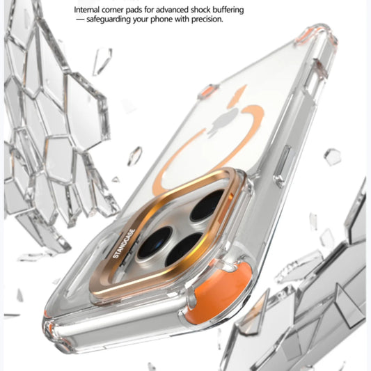 Magnetic Clear Stand Case for iPhone 17 Pro Max 17 Pro 17 Air - sky-case