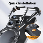 Luxury Aluminum Alloy Frame 360° Rotation Shape Metal Holder Phone Cover - sky-case