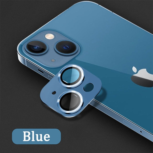 Full Cover Camera Lens Protector on For iPhone 15 14 13 Series Tempered Glass