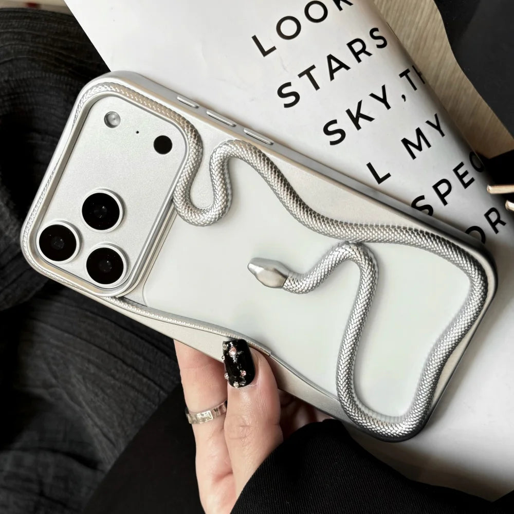 Luxury Snake Plating Armor Case - sky-case