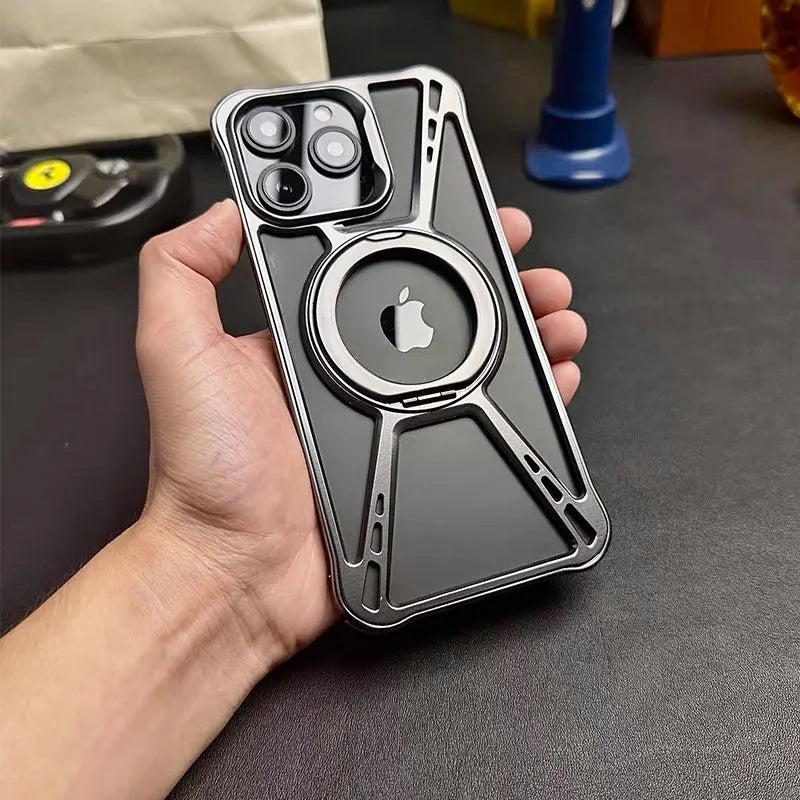 Luxury 360 Rotate Magnetic Aluminum alloy Cover - sky-case