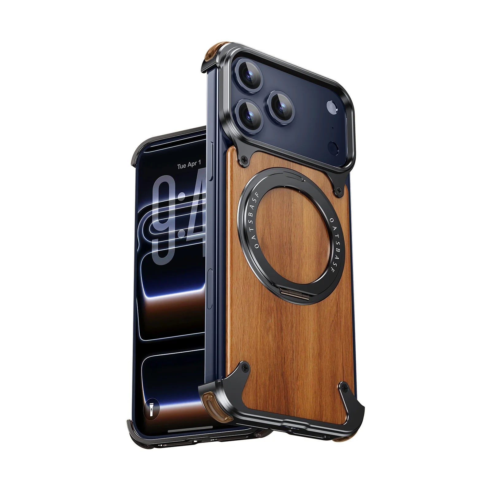 Luxury Solid Wood Magnetic Protective Case - sky-case