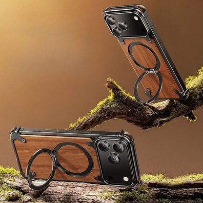 Luxury Solid Wood Magnetic Protective Case - sky-case