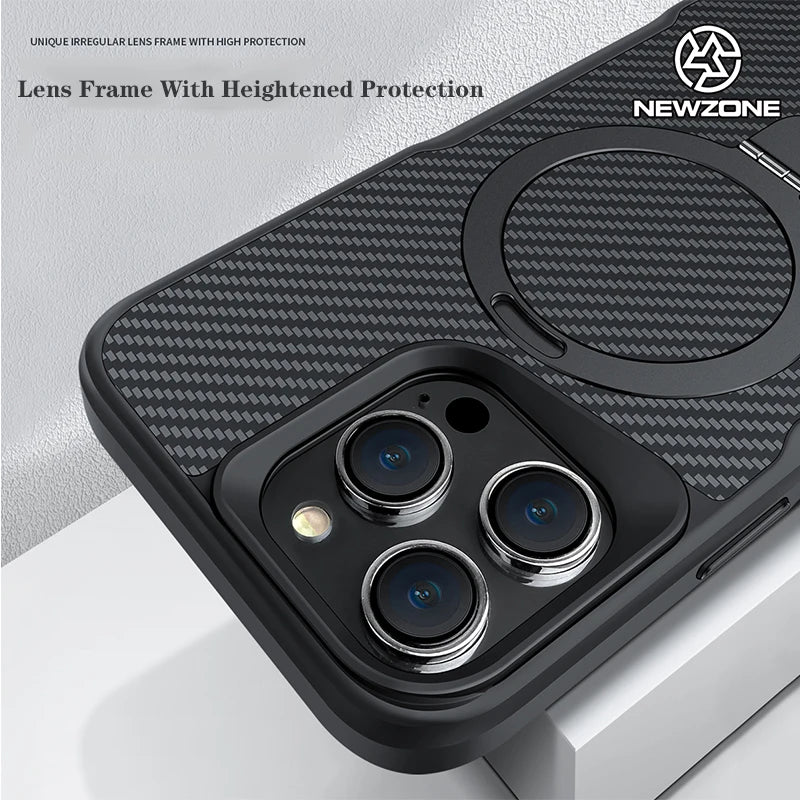 Carbon Fiber Soft Rubber Magsafe Cover - sky-case