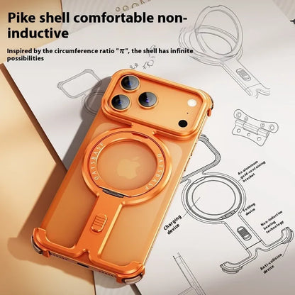 Luxury aluminum alloy case with a 360-degree rotating frame - sky-case