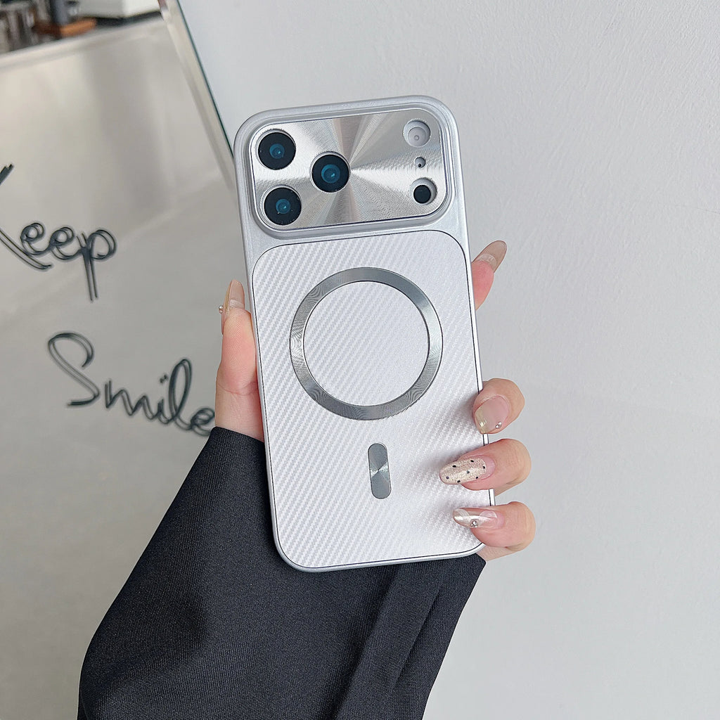 Luxury Carbon Fiber Magnetic Charging Case - sky-case