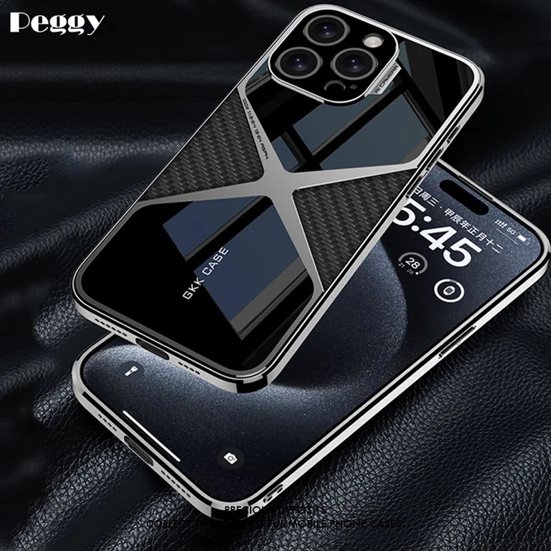 Luxury Shockproof Electroplated Phone Case For iPhone 15 Pro Max - sky-case