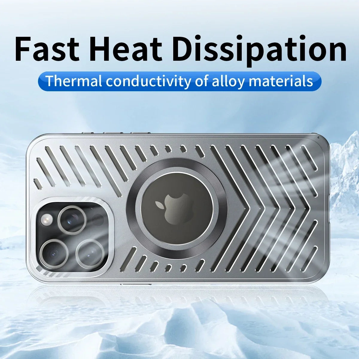 Aluminum Heat Dissipation Magnetic Phone Cover