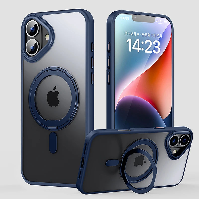 360 Rotating Metal Magnetic Clear Cover - sky-case