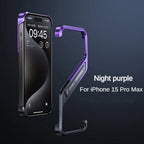 Aluminum Stand Phone Cover Black Purple / For Iphone 14 ProMax - sky-case