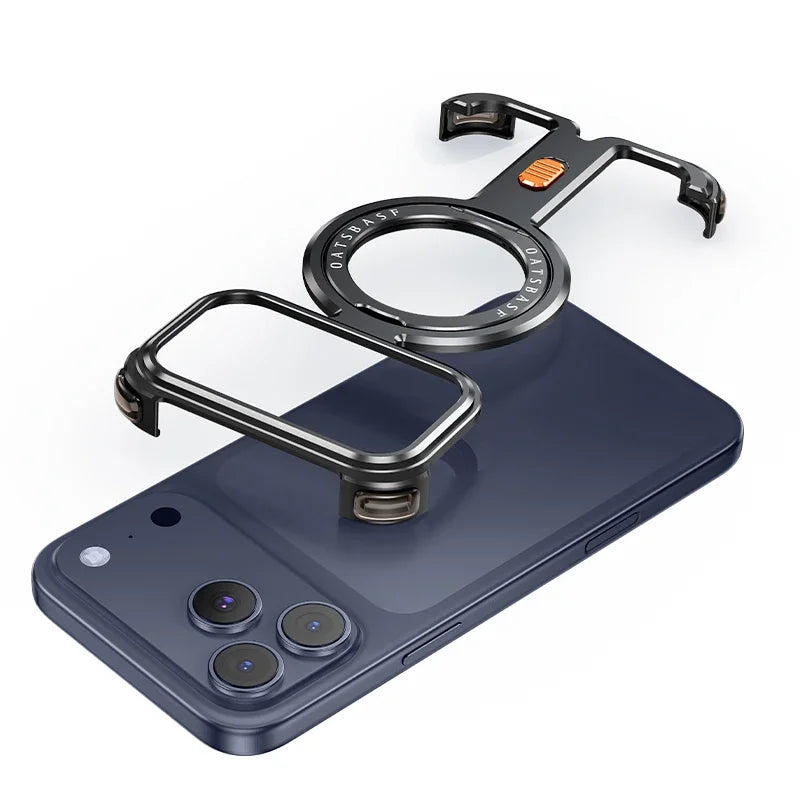 Luxury aluminum alloy case with a 360-degree rotating frame - sky-case