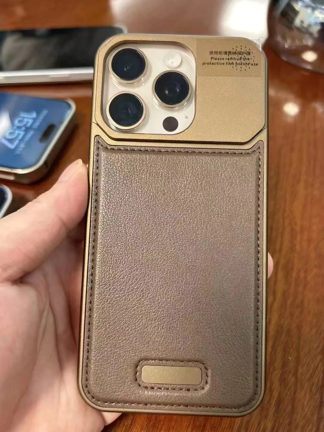 Luxury Leather Magnetic Aluminum Cover - sky-case