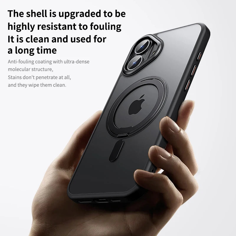 360 Rotating Metal Magnetic Clear Cover - sky-case