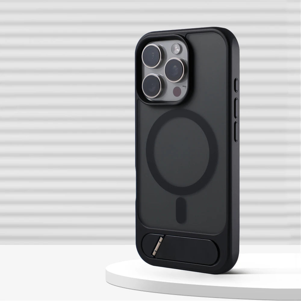 Invisible Magnetic Matte Kickstand Case - sky-case