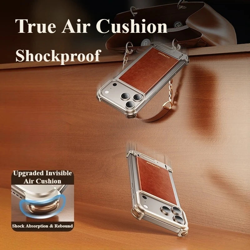 Luxury Oatsbasf Frameless Leather Magnetic Case - sky-case