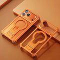 Frameless Metal Kickstand Case – Original Feel & Anti-Drop Protection