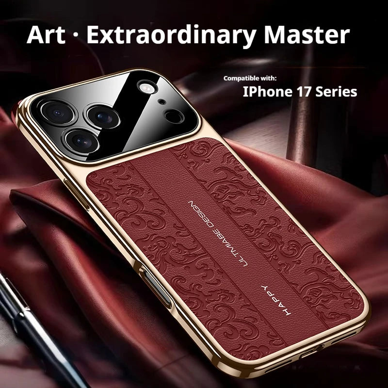 Luxurious Leather Electroplated Case - sky-case