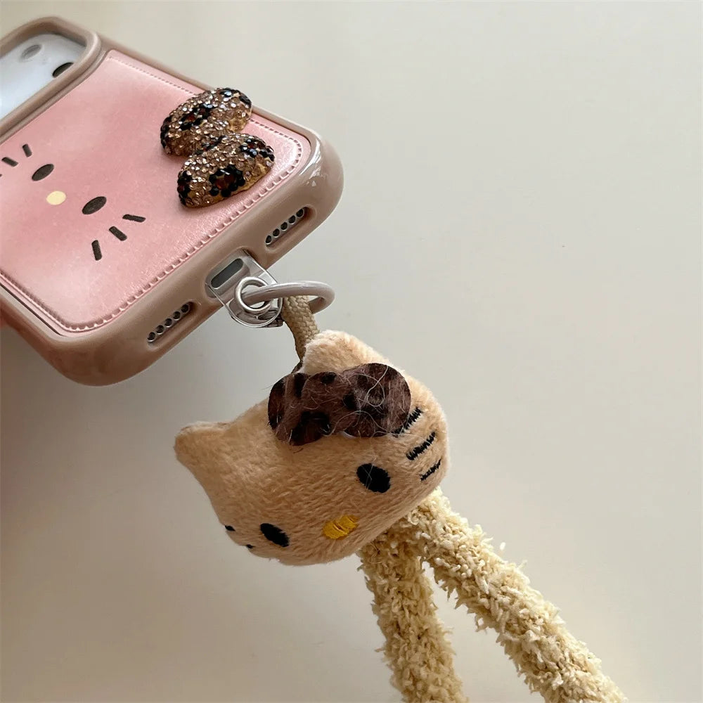 Luxury Flash Drill Bow Leather Fashion Case - sky-case