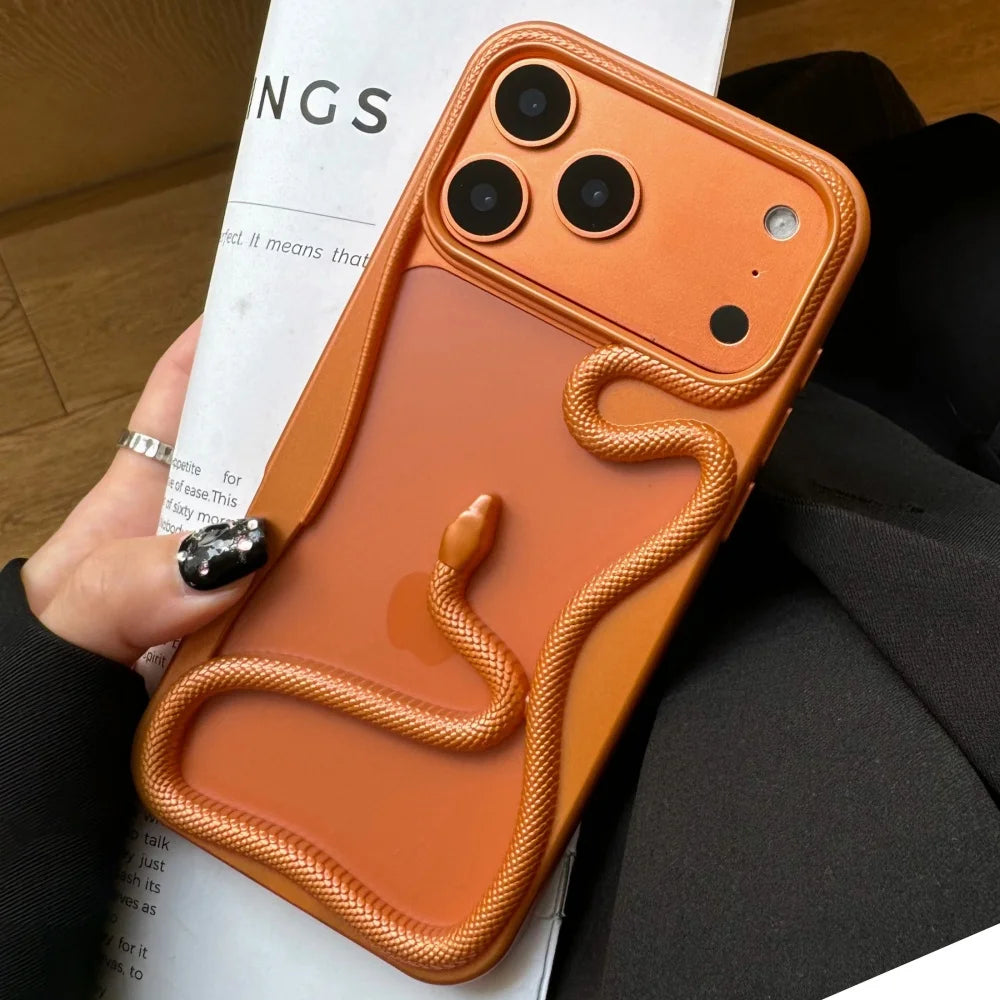 Luxury Snake Plating Armor Case - sky-case