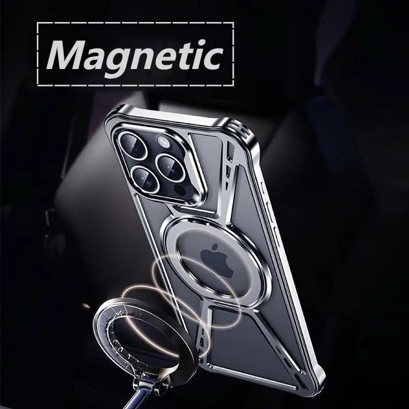 Luxury 360 Rotate Magnetic Aluminum alloy Cover - sky-case