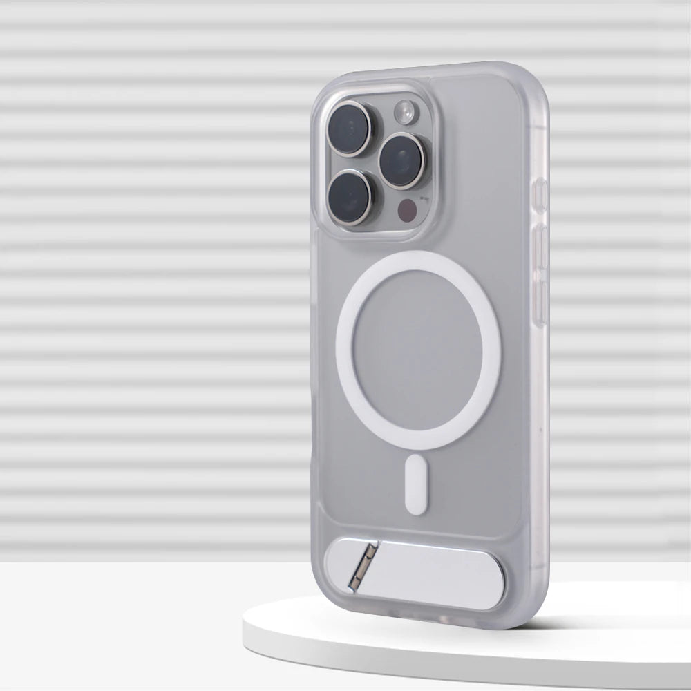 Invisible Magnetic Matte Kickstand Case - sky-case
