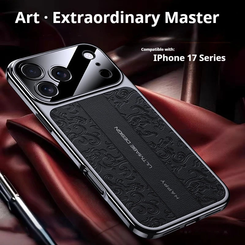 Luxurious Leather Electroplated Case - sky-case