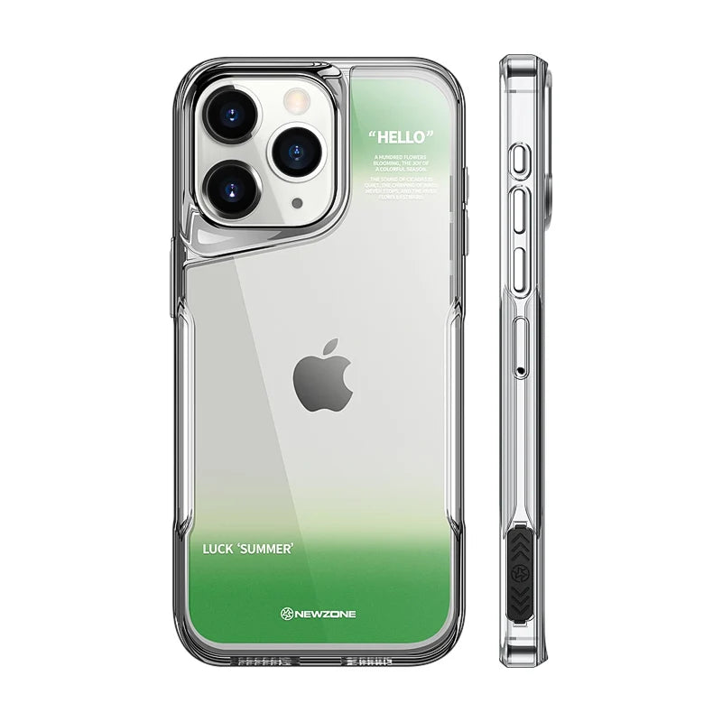 Luxury High Transparent Plating Soft Phone Cover For iPhone 15 Pro Max Green / For iPhone 15 Pro Max - sky-case