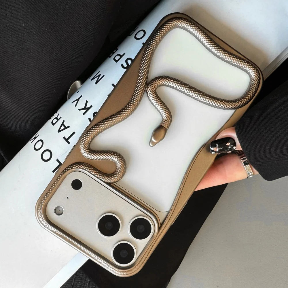 Luxury Snake Plating Armor Case - sky-case