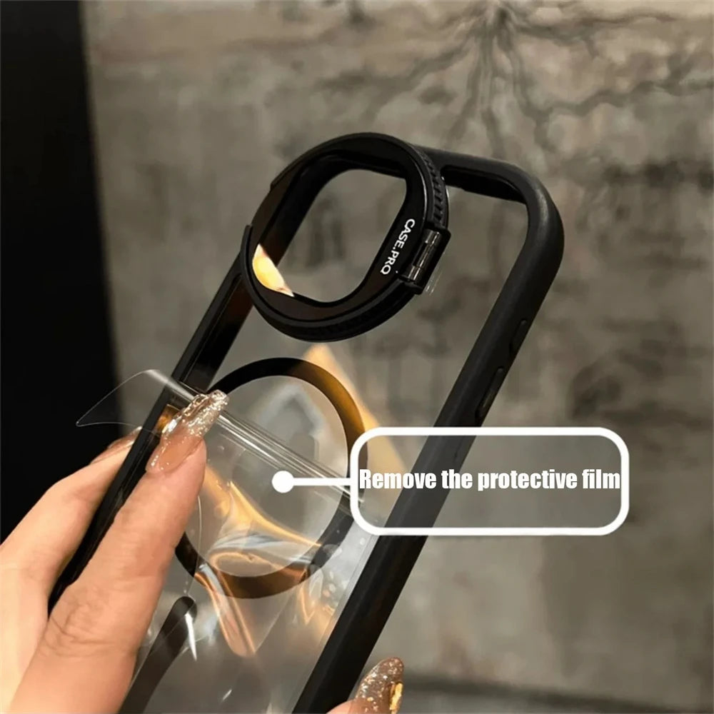 MagSafe Lens Flip Stand Cover