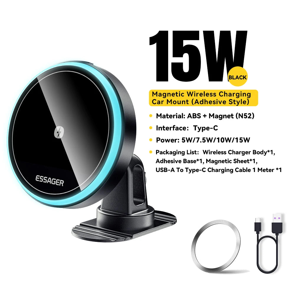 360° Adjustable Magnetic Car Charger for iPhone - sky-case