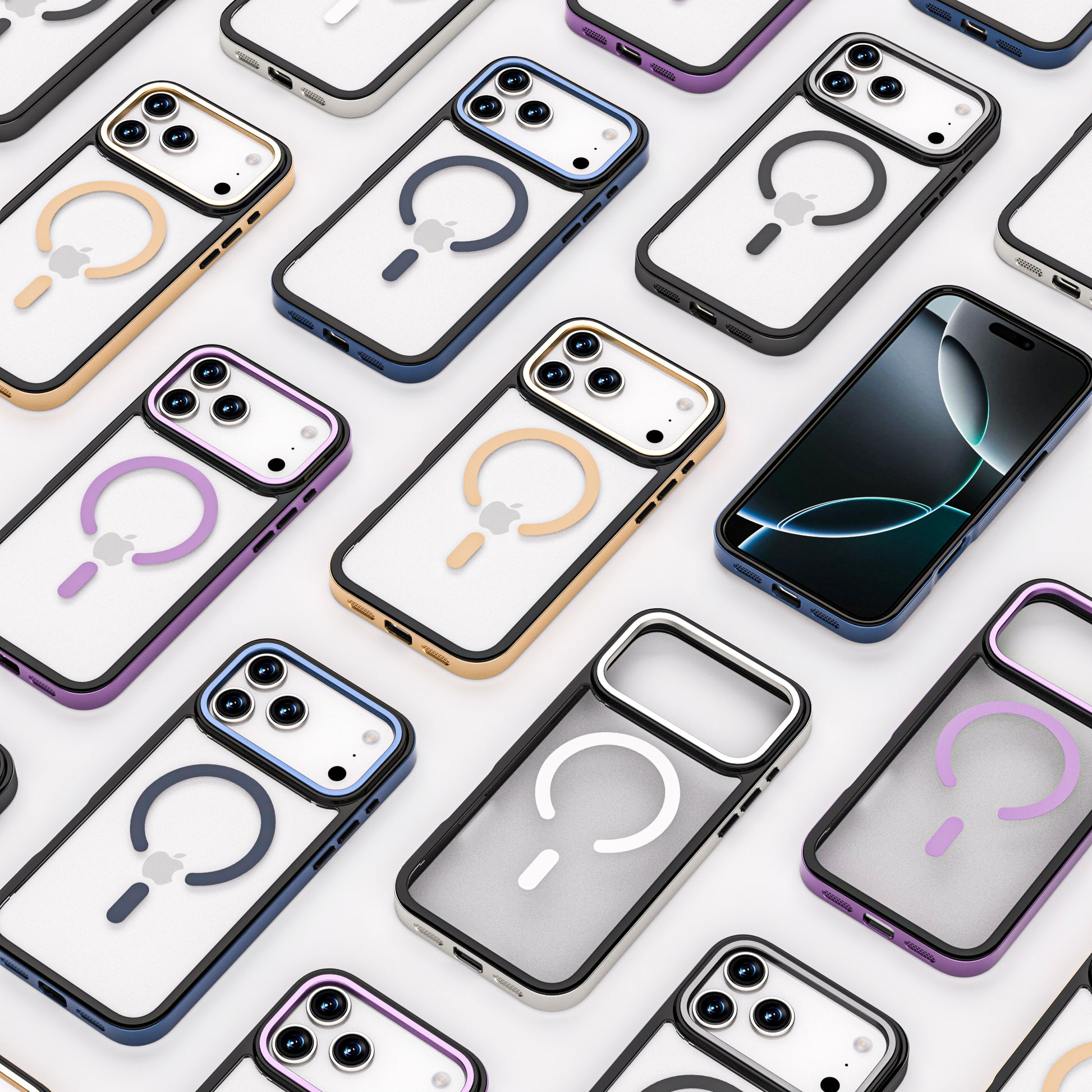 Luxury Titanium Electroplated Acrylic iPhone Case - sky-case