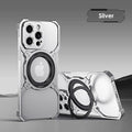Luxury Full Metal 360° Magnetic Cover Silver / For iPhone 15 Pro Max - sky-case