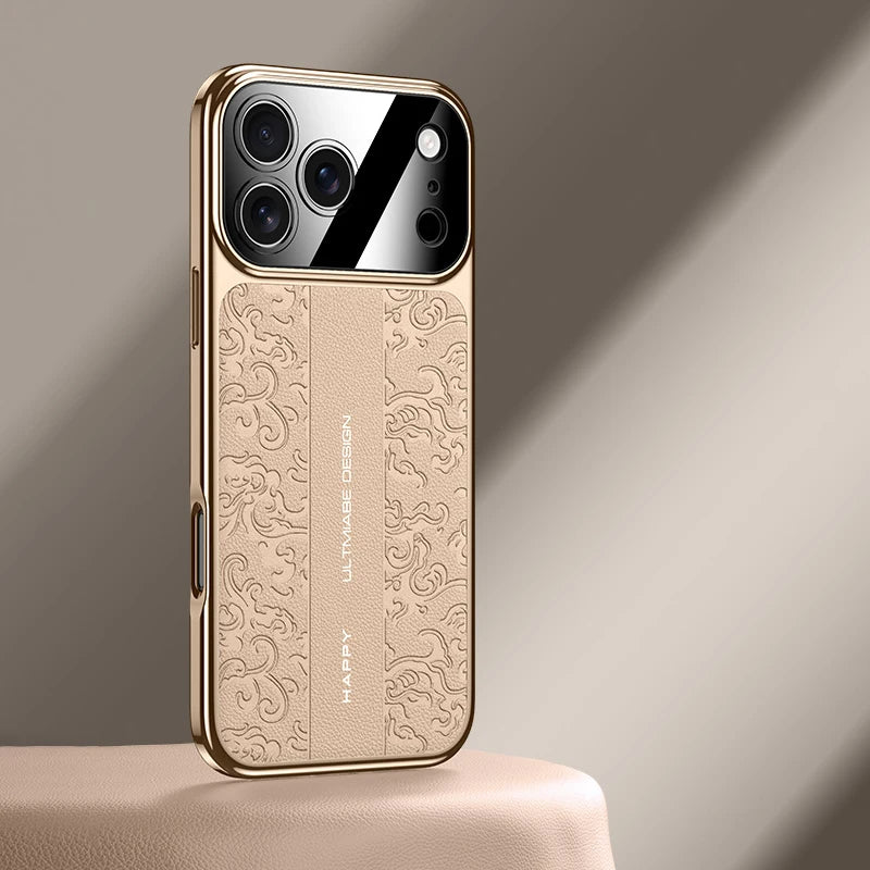 Luxurious Leather Electroplated Case - sky-case