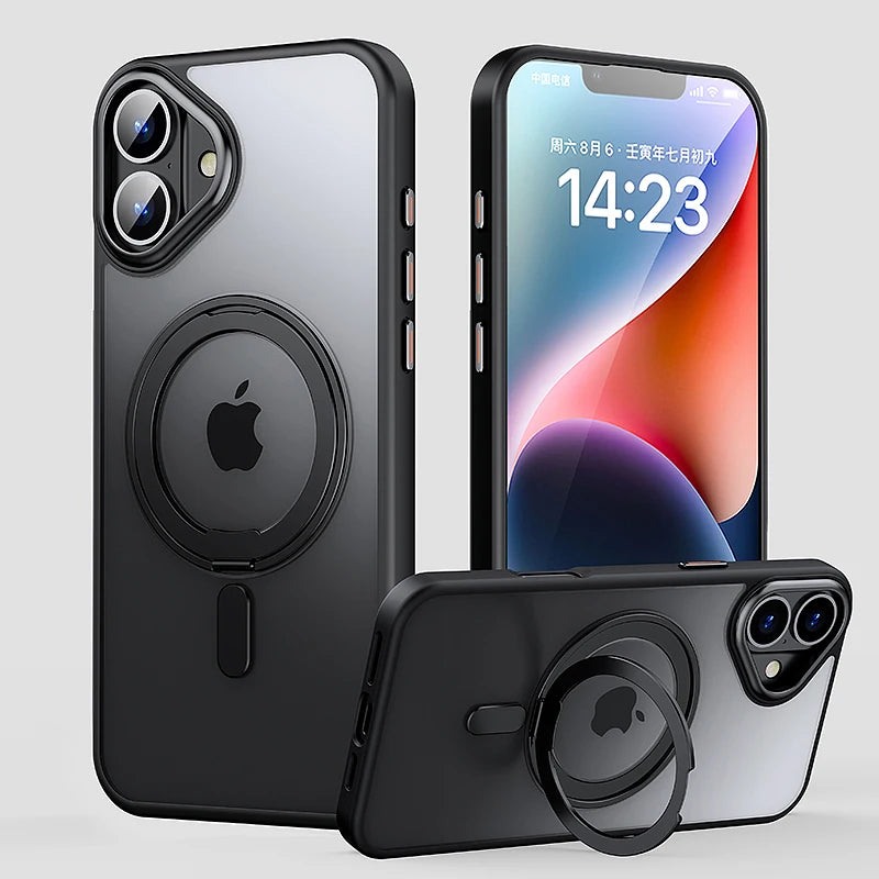 360 Rotating Metal Magnetic Clear Cover - sky-case