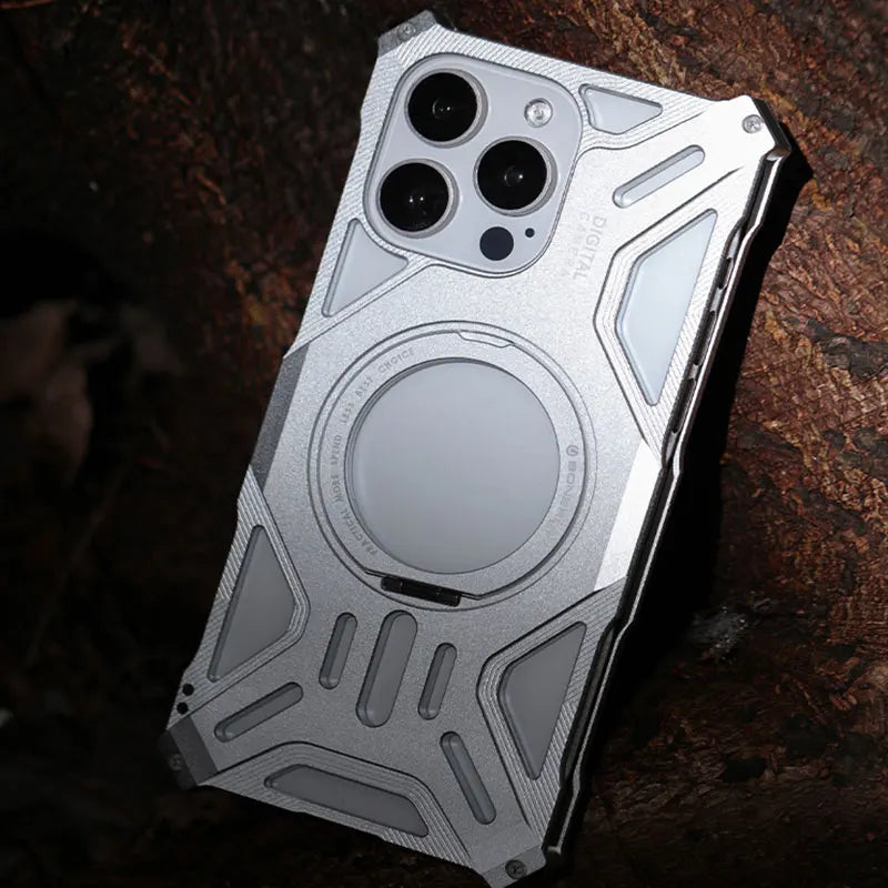 New Anti-Fall Aluminium Magnetic Phone Cover