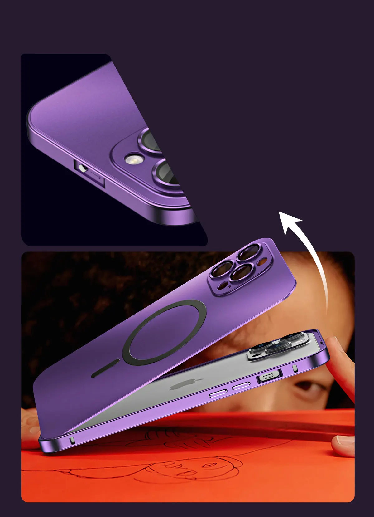 Premium Magnetic Aluminum Frame Case - sky-case