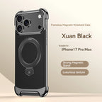High-End Leather Magnetic Bracket Case - sky-case