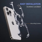 Magnetic Rimless Titanium Metal Aluminum Phone Cover - sky-case