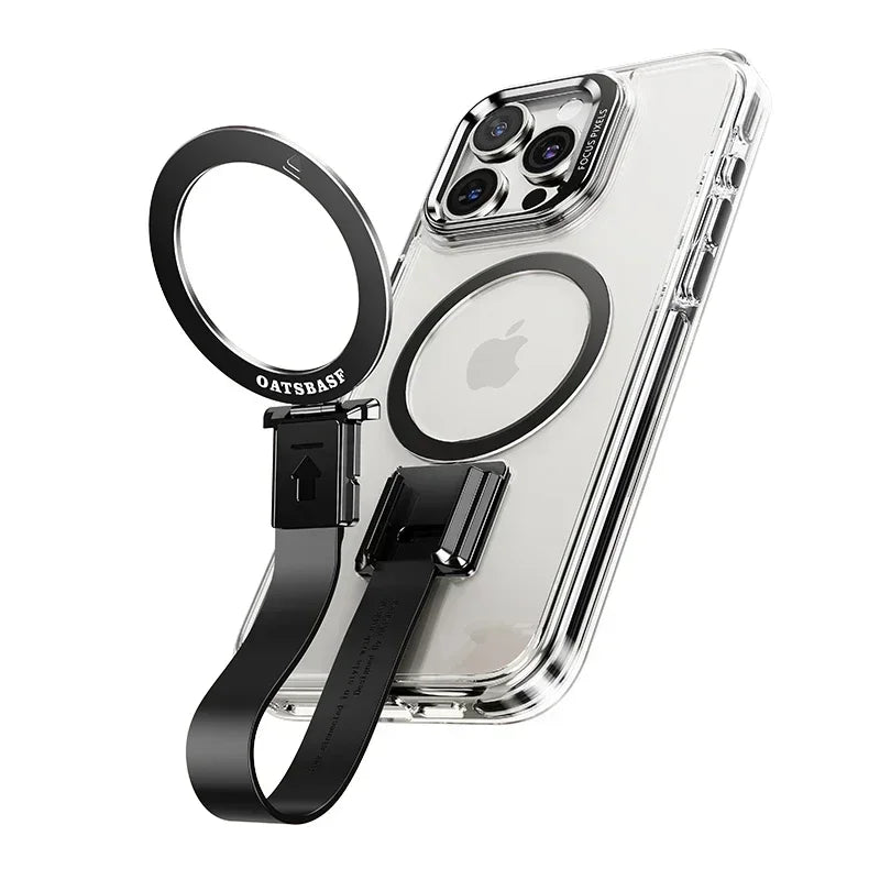 Luxury Magnetic Ring Kickstand Lanyard Cover - sky-case