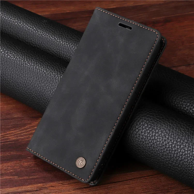 Luxury Leather Flip Phone Case for Samsung Galaxy Wallet Cover - sky-case