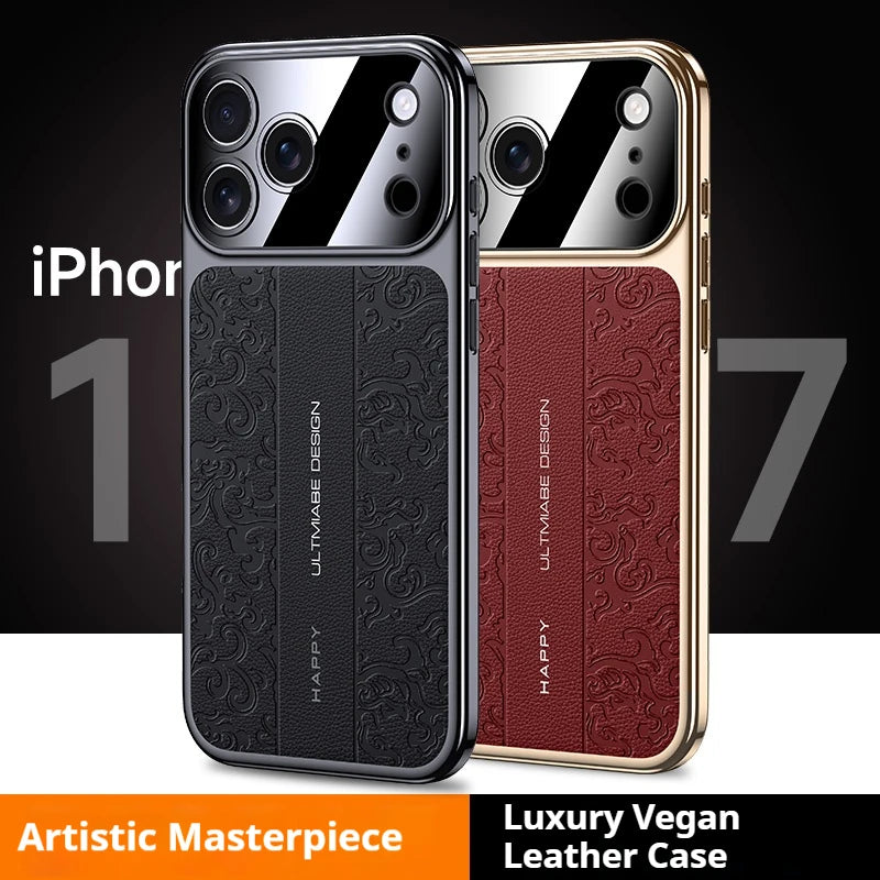 Luxurious Leather Electroplated Case - sky-case