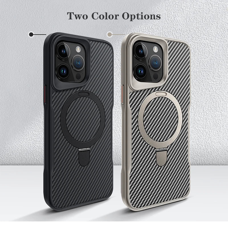 Carbon Fiber Soft Rubber Magsafe Cover - sky-case