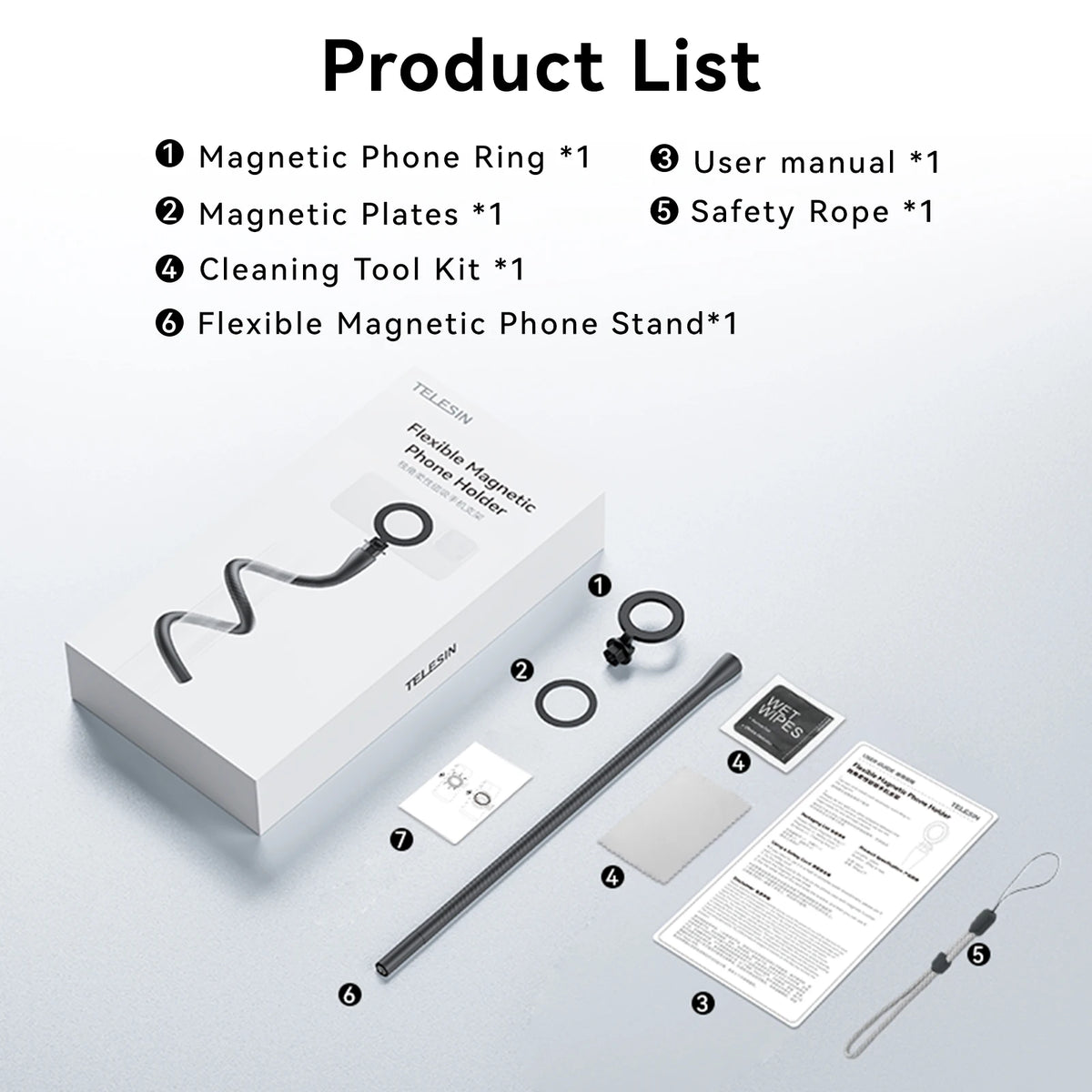 Magnetic Flexible Phone Clamp Stand for iPhone - sky-case