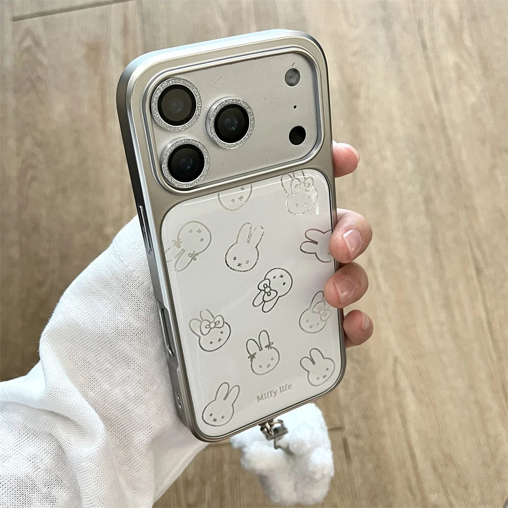 Cute Rabbit Plush Pendant Case - sky-case